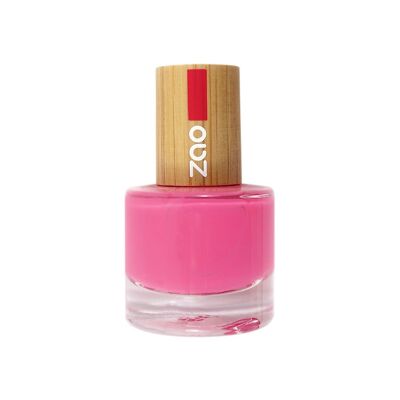 ZAO Nail polish 657 Fuchsia pink organic and vegan