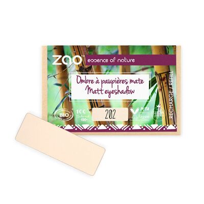 ZAO Refill rectangle Eye shadow 202 Brown beige  organic and vegan