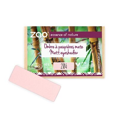 ZAO Refill rectangle Eye shadow 204 Golden old pink  organic and vegan