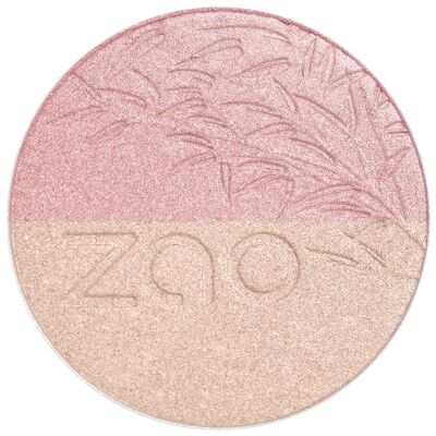 ZAO Tester Shine-up Powder duo 311 Pink and gold  organic and vegan
