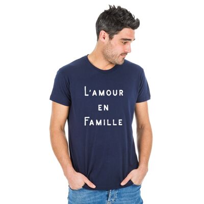 TSHIRT NAVY L'AMOUR EN FAMILLE WAF homme