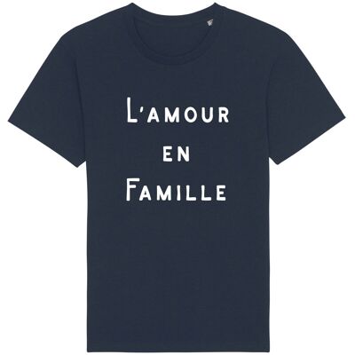 TSHIRT NAVY L'AMOUR EN FAMILLE WAF homme