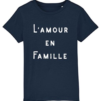 NAVY TSHIRT FAMILY LOVE boy