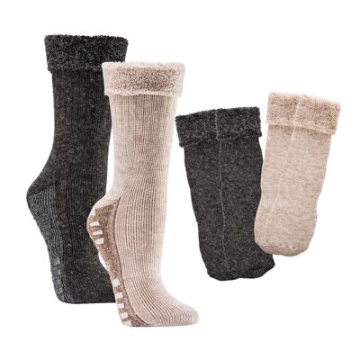 Alpaca house socks with ABS | Super-Fluffy | Ladies gentlemen