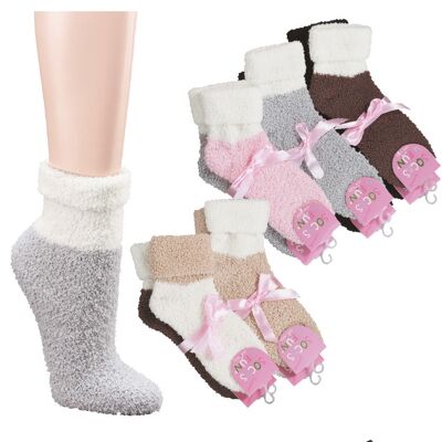 Cozy house socks | with cuffs | 2 pack | ladies socks