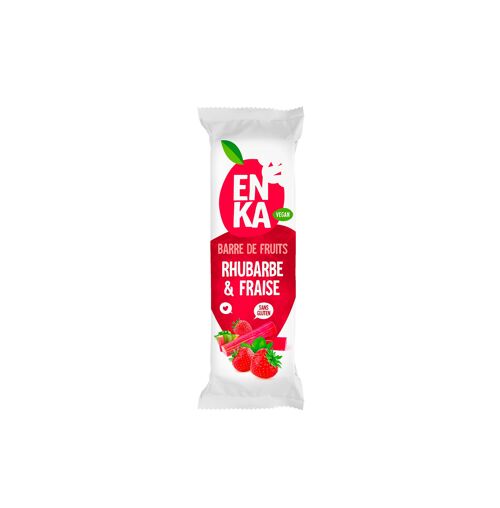 Barre de fruits Rhubarbe & fraise ENKA 32grs x24pcs