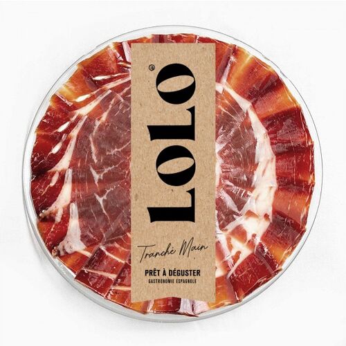 Jambon Ibérique de Cebo de Campo 50% Race Ibérique - Assiette - Coupé à la Main - 50g - LOLO