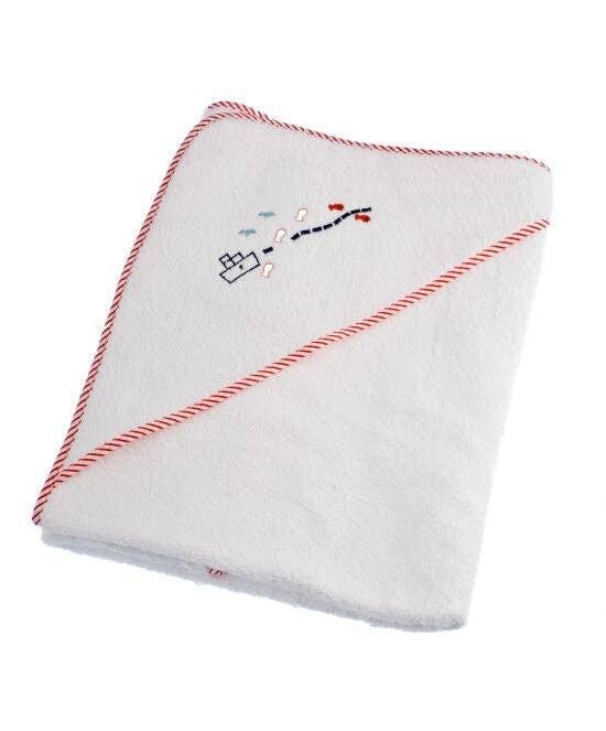 Capa de Baño Barco en Rojo