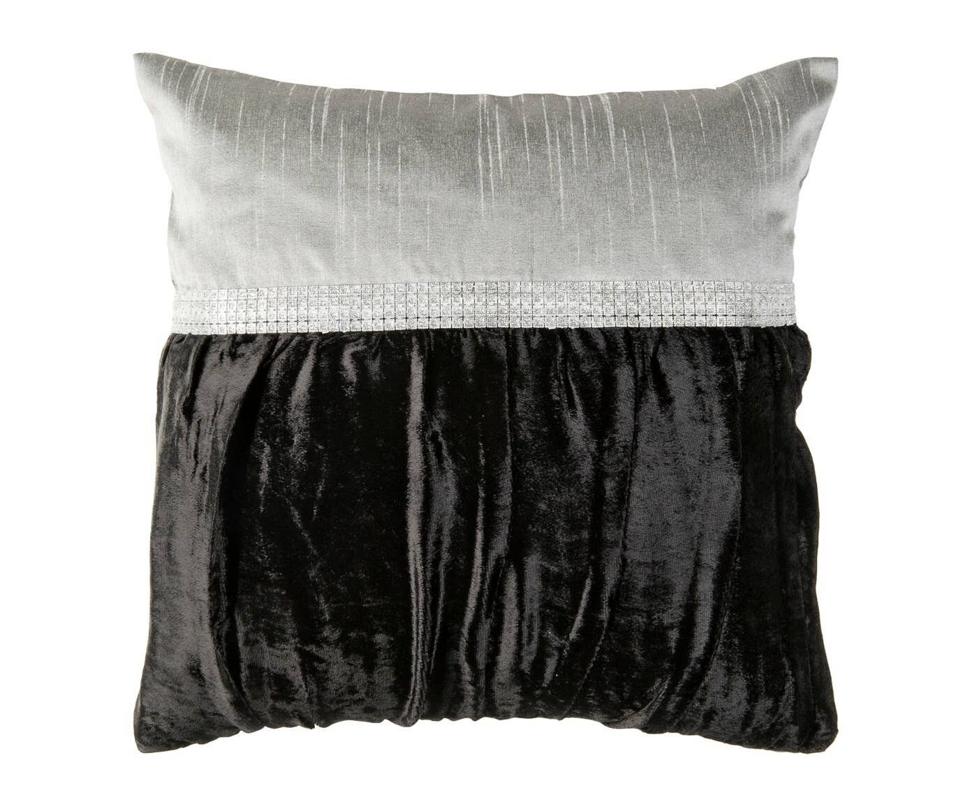 Col. Kissenbezug Kairo Schwarz 40x40cm.