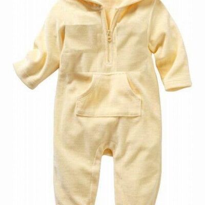 Hooded Jumpsuit in Yellow