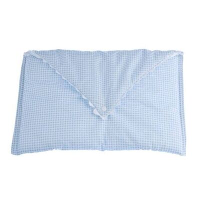 Trousse de toilette Vichy bleue