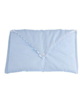 Trousse de toilette Vichy bleue