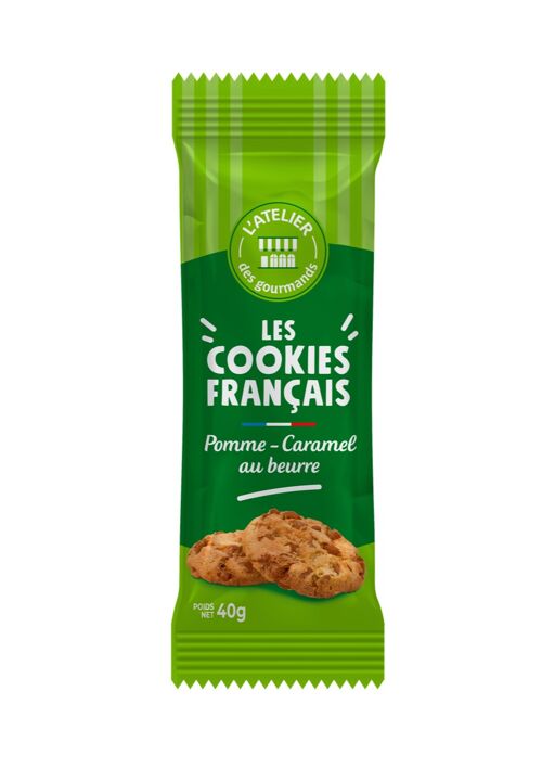 Cookies Français beurre pomme caramel sachet fraîcheur 2pc 40gr - L'ATELIER DES GOURMANDS
