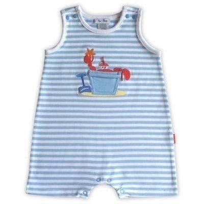 Body a righe blu da bambina