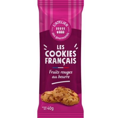 French butter cookies fresh red fruits 2pc 40grs - L'ATELIER DES GOURMANDS
