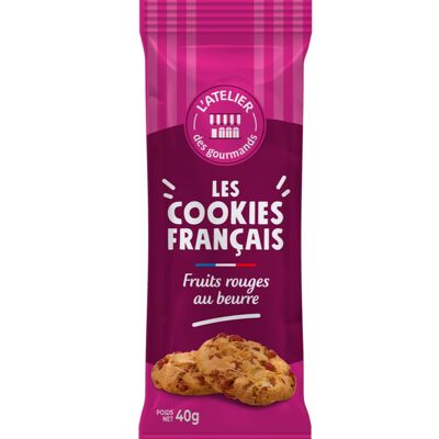 Cookies Français  beurre fruits rouges fraîcheur 2pc 40grs - L'ATELIER DES GOURMANDS