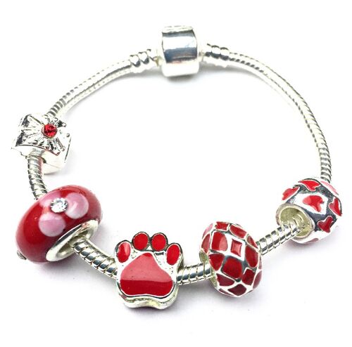 Children's 'Chinese New Year' Silver Plated Charm Bead Bracelet