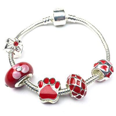 Children's 'Chinese New Year' Silver Plated Charm Bead Bracelet