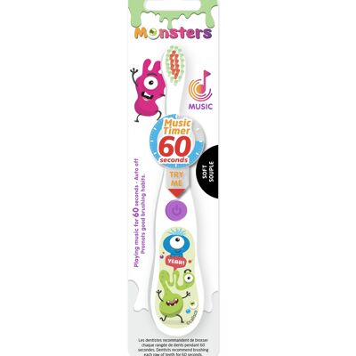 LES BABYGATORS musical toothbrush with 60-second timer