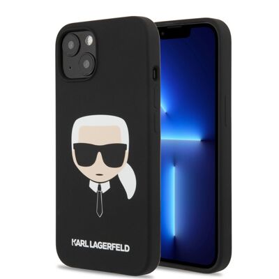 Coque Karl Lagerfeld Silicone Karl’s Head pour iPhone 14 Plus - Noire