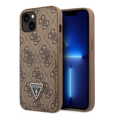 Coque Guess PU 4G Porte-cartes pour iPhone 14 - Marron