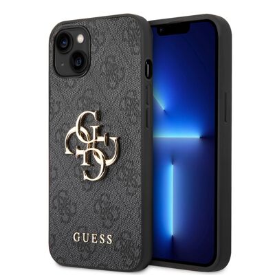 Coque Guess PU 4G Big pour iPhone 14 - Noire