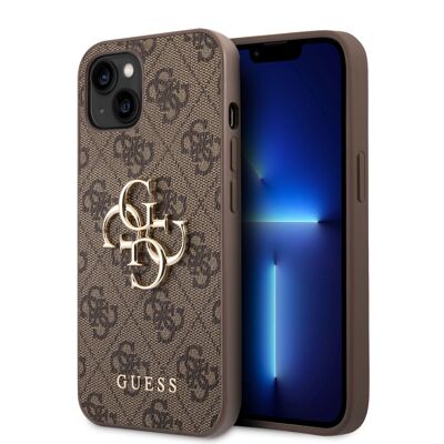 Coque Guess PU 4G Big pour iPhone 14 Plus - Marron