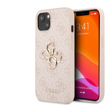 Coque Guess PU 4G Big pour iPhone 14 - Rose