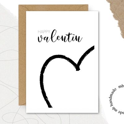 Card HAPPY valentine.
