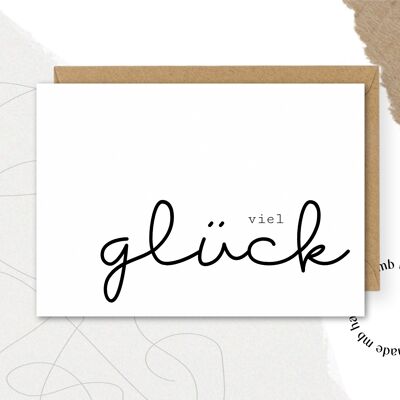 Card good luck