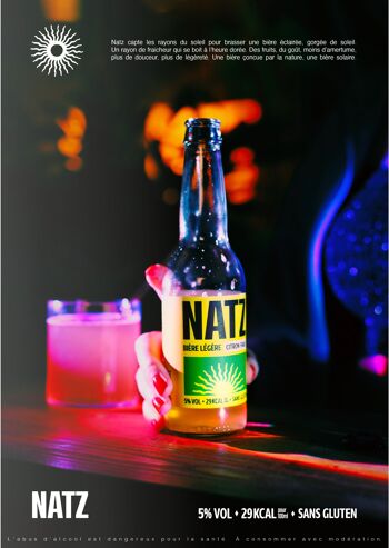 NATZ - Bière légère Citron frais (5% vol) 4