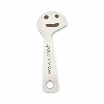 Original Clerio, key ring, useful key tool that allows you to unlock supermarket shopping carts