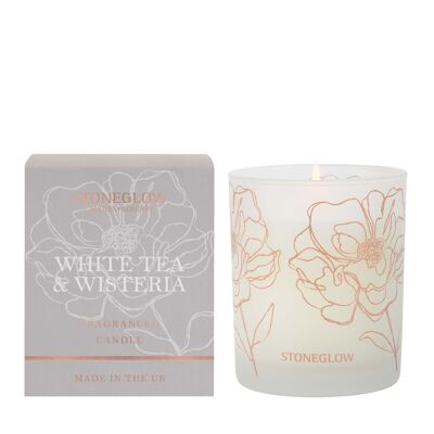 Day Flower - White Tea & Wisteria - Vaso (gris claro)