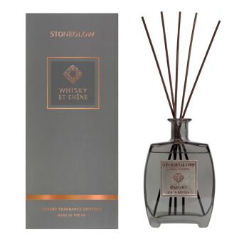 .Metallique - Whisky et Chene - Diffuseur d'Ambiance Jumbo 650ml