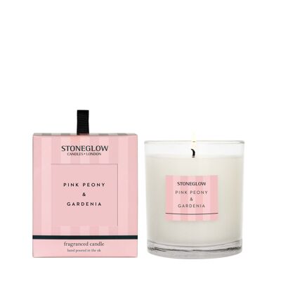 Classici moderni - Peonia rosa e gardenia - Bicchiere