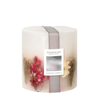 Nature's Gift - Geranium Rosa - Pillar Candle