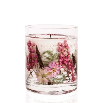 Nature's Gift - Flores de pimienta rosa - Vela de gel de cera natural