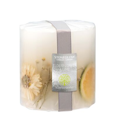 Nature's Gift - Lime & Elderflower - Pillar Candle