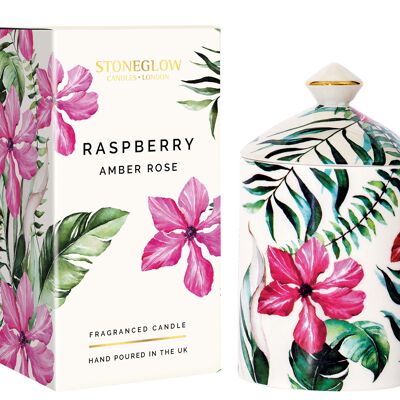 Urban Botanics - Raspberry | Amber Rose - Ceramic Candle