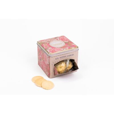 Pure fresh butter plain shortbread biscuits - metal dispenser box "treasure case" 300g