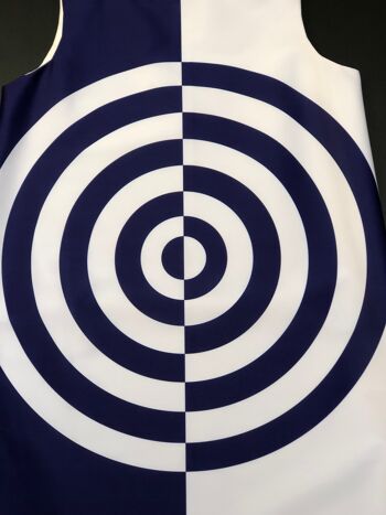 robe Op Art cible Target Black/White 2