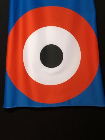 robe mod cible bleu/orange/noir - mod dress orange/blue target 2