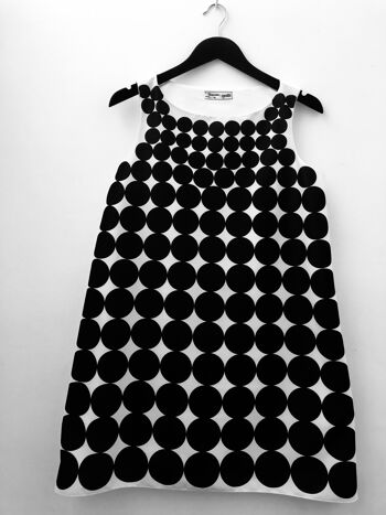 robe sixties inspiration Paco Rabanne / Paco Rabanne inspired dress black/white 4