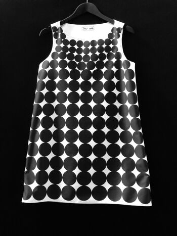 robe sixties inspiration Paco Rabanne / Paco Rabanne inspired dress black/white 5