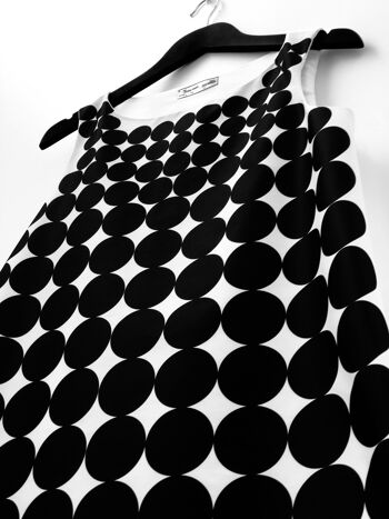 robe sixties inspiration Paco Rabanne / Paco Rabanne inspired dress black/white 2