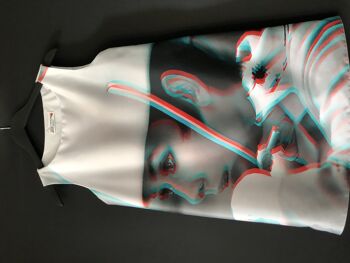 Audrey in Courrèges 3D Blanc / 3D effect Audrey Hepburn iconic dress 3