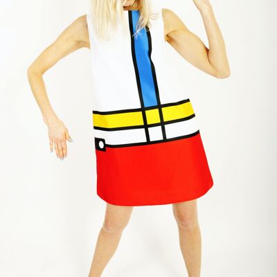 vestido de los años sesenta Mondrian revisited / Revisited Mondrian's dress