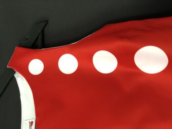 robe sixties rouge/blanc /polka-dot dress red & white 4