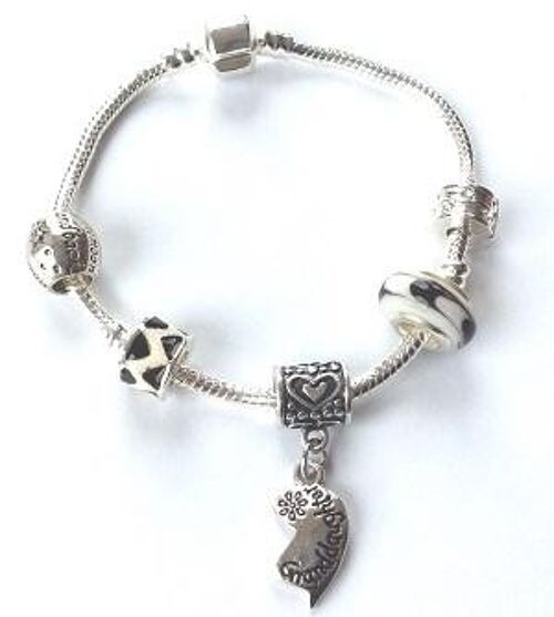 Children's 'Granddaughter Half Heart Love Always' Silver Plated Charm Bracelet