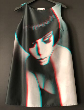 robe Peggy Moffitt Black effet 3D / Peggy Moffitt iconic 3D effect dress 4